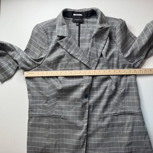 Lane Bryant Plaid Blazer Size 22 Career Office Business Academia Workwear Preppy - Picture 9 of 9